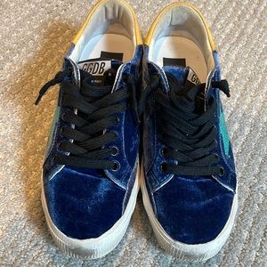 Golden Goose Sneakers in Blue Velvet size 37